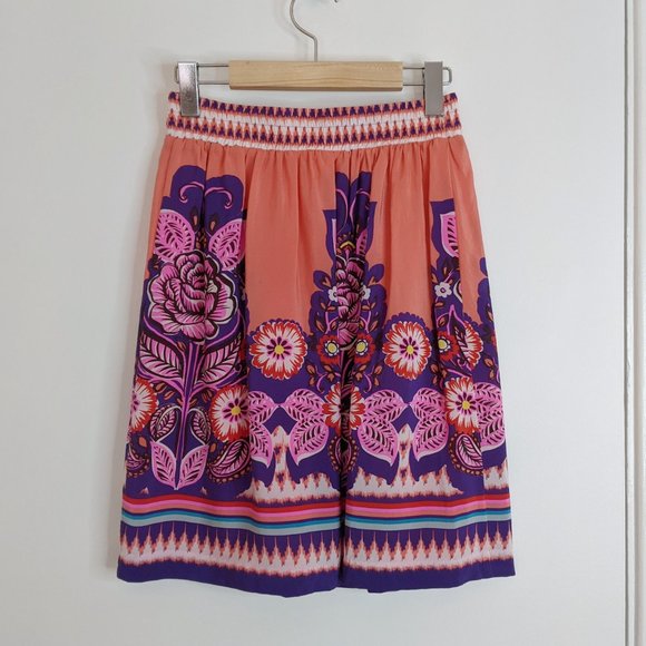 Anthropologie Edme & Esyllte 100% silk skirt - Picture 4 of 6